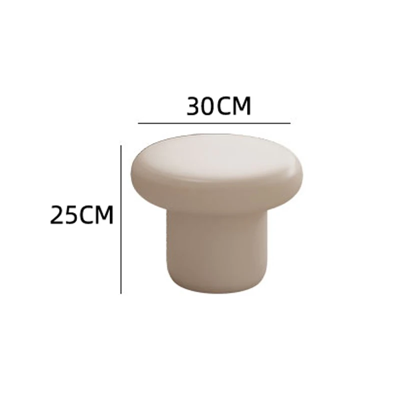 INNOVA Customized modern white round wooden backless chair stool ottoman supplier