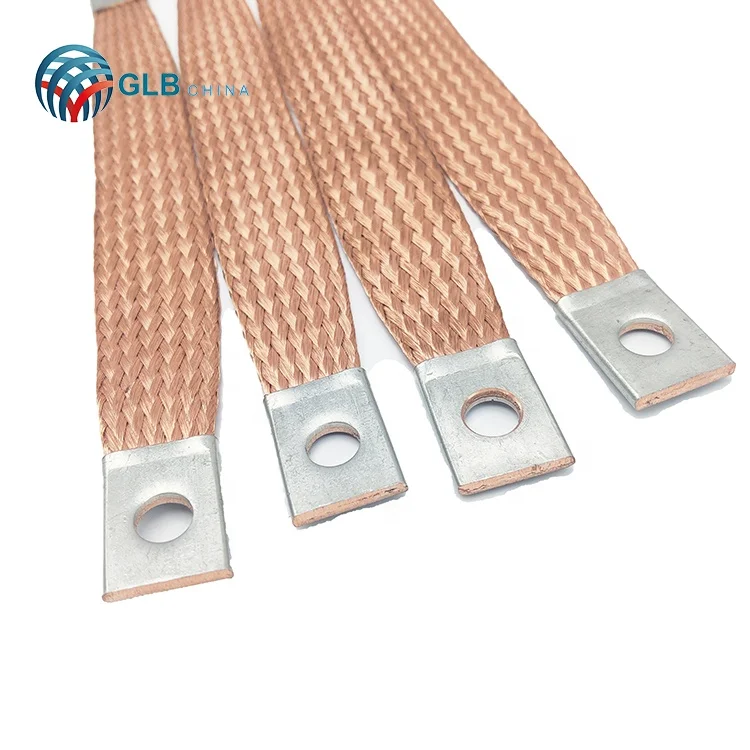Wholesale C11000 copper AWG/SWG standard 34/36/38/41/44AWG Flexible flat braided ground strap