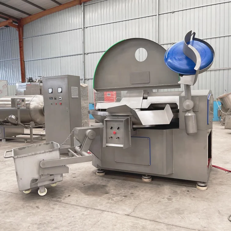 Direct Factory Supply Meat Bowl Cutter Machine Meat Chopping Mixing Machine for Sausages Processing