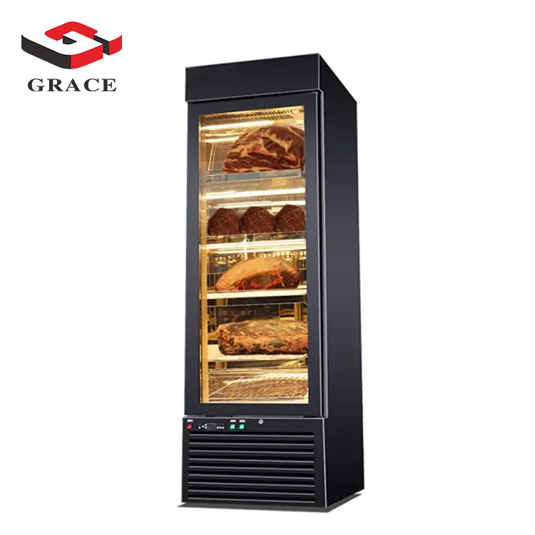 stainless steel display meat dry ager beef dry aging refrigerator