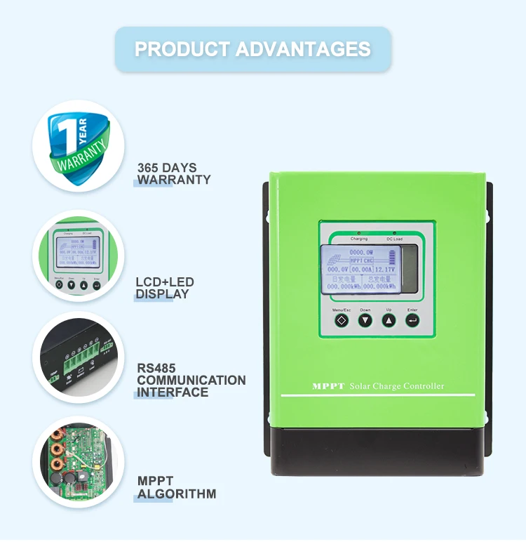 SNADI CM-MPPT 12/24/48V 60A Mppt Off Grid Solar Charge Controller