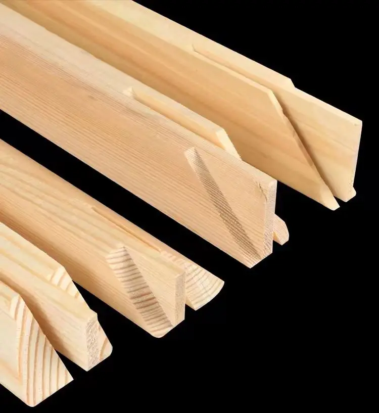 2025 Hot Sale Custom Size Pine Wood Frame with Tenon Wooden Stretcher Bars Painting Frame For Stretching Canvas