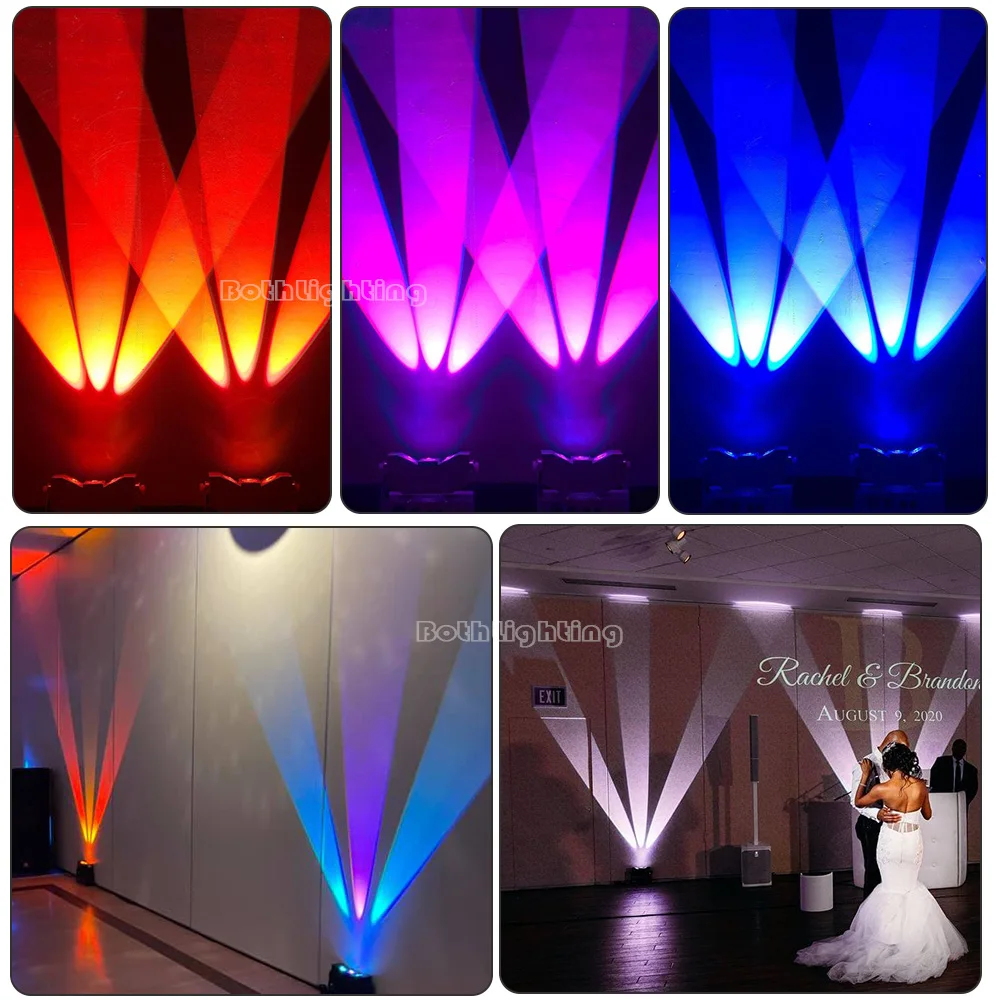 Tri Beam 3x10w uplight rgba 4in 1 dmx battery led wall washer light for stage/wedding/dj/disco