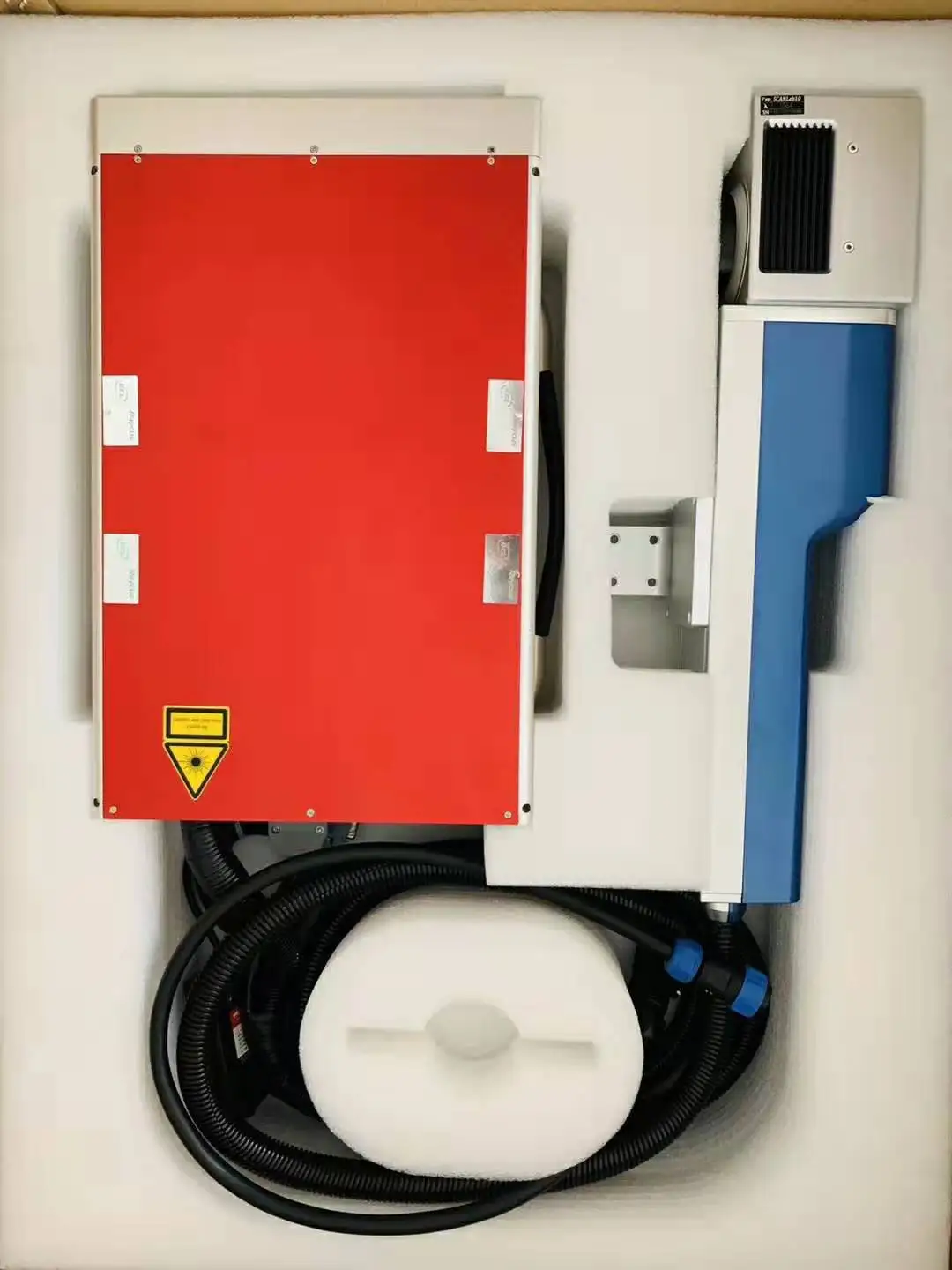 ARGUS 80w mopa  color JPT fiber laser marking machine at CN Laser factory