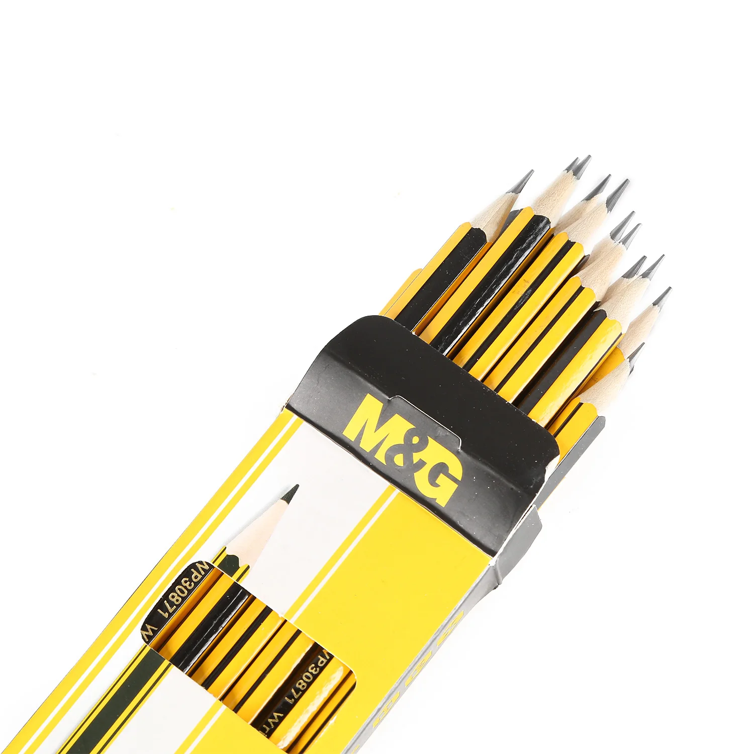 M&G Professional  Standard Wooden Hb Pencil With Eraser Economical School Stationery Supplies