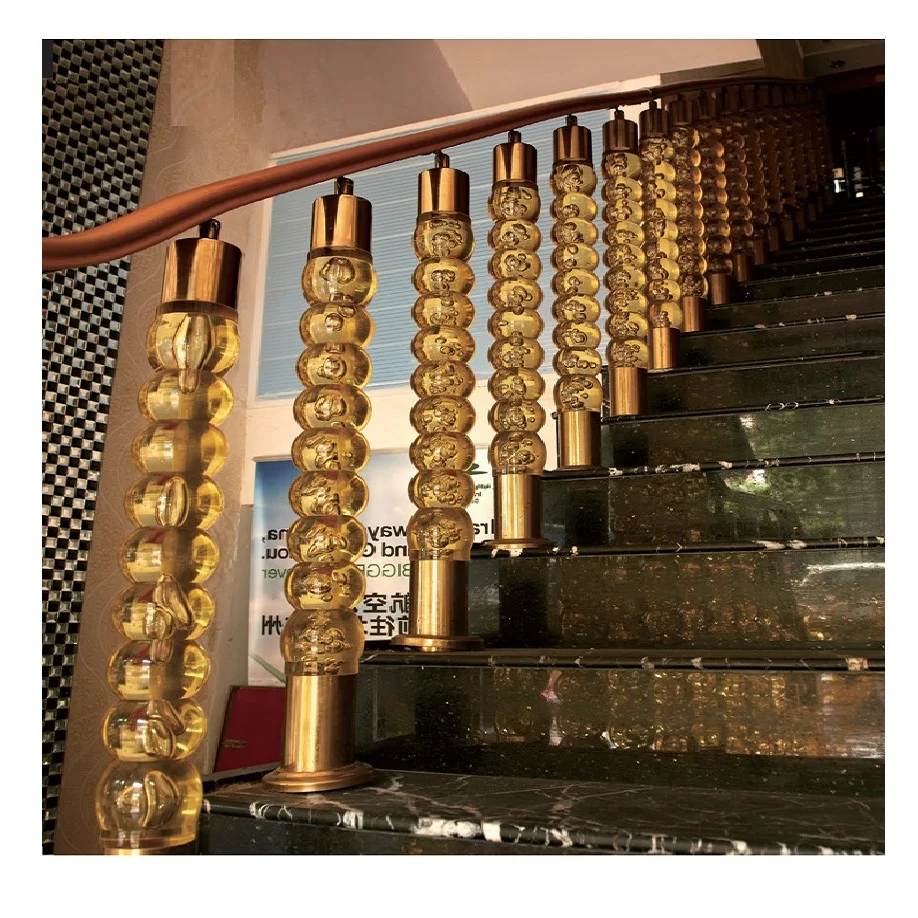 Fengshuo Crystal Handrail Railing Acrylic Stair Balustrade Crystal Rail Post Acrylic Baluster for Stair Railings Column