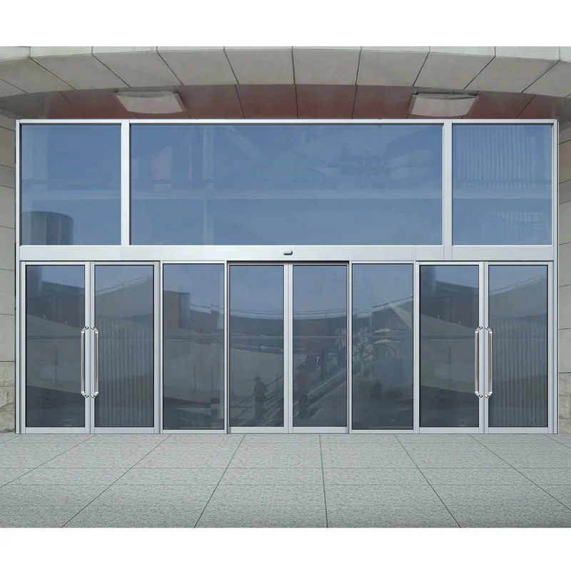 2020 High quality cheap price industrial aluminum automatic sliding door glass door