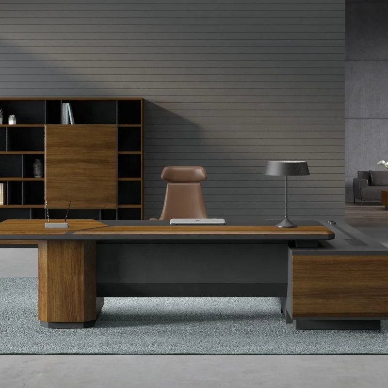 
China L Shaped Office Desk Commercial Luxurious Modern Office Furniture 