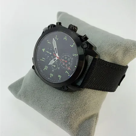 luxury chronograph large face quartz watches for mens waterproof watches for man black timepieces