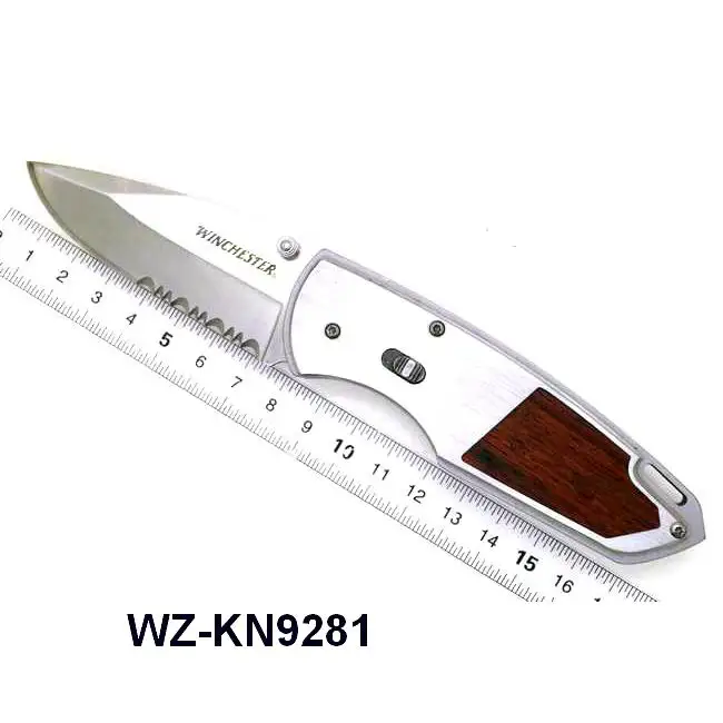 stainless steel material type professional camping folding pocket knifes survival knife