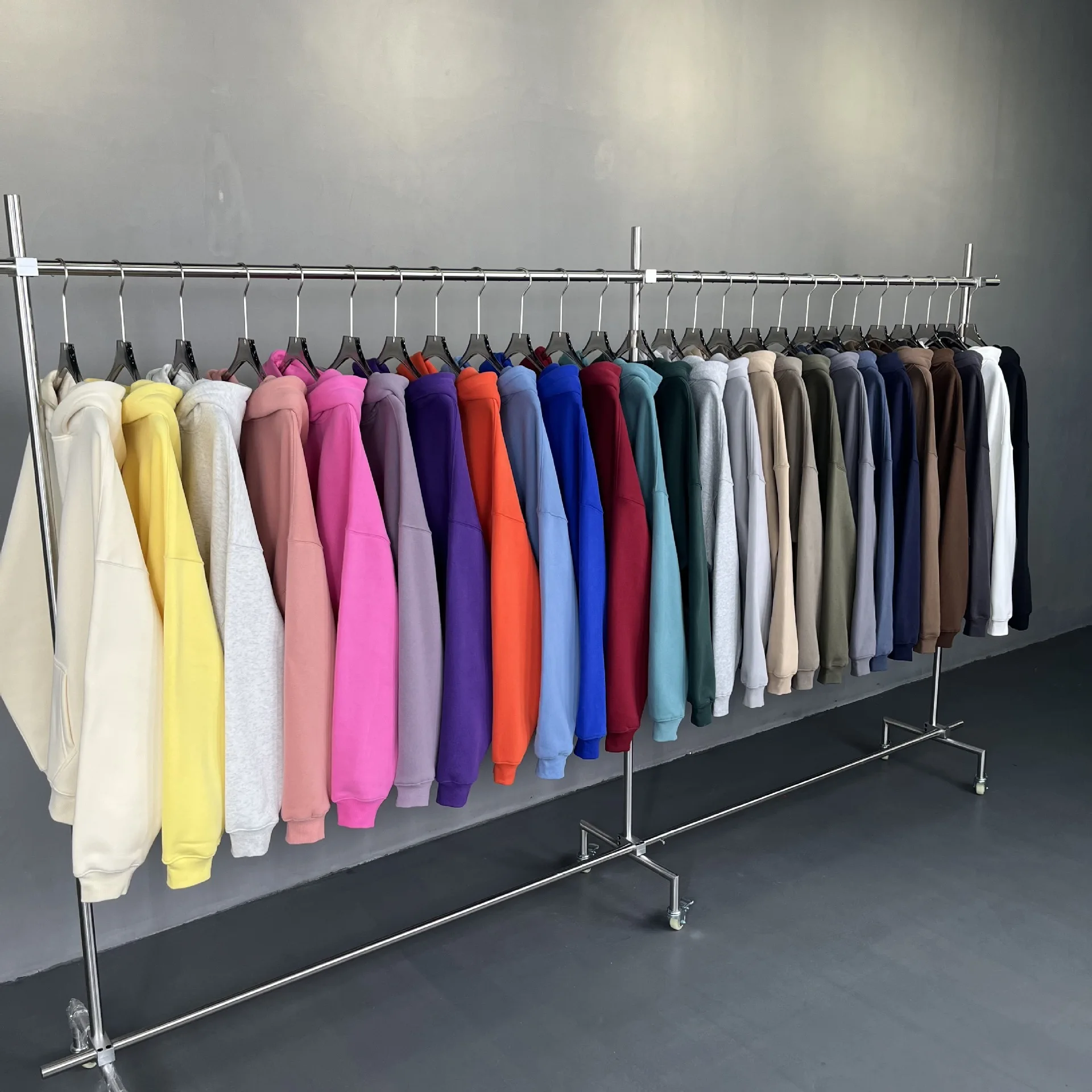 Simple Plus Velvet Thickened Basic Style Solid Color Casual Versatile Men And Women Couple Style Hooded Sweater Hoodie