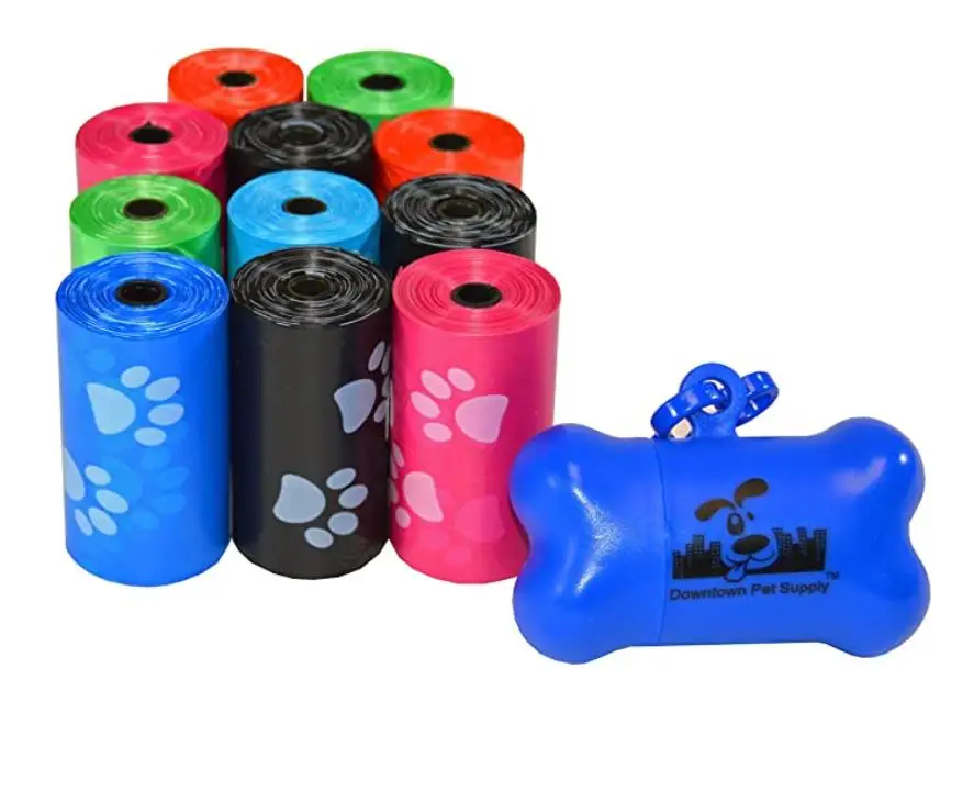 Стандартная аддитивная добавка EPI сверхплотная прочная 100% герметичная биоразлагаемая ароматическая сумка для собак с дозатором и зажимом для поводка