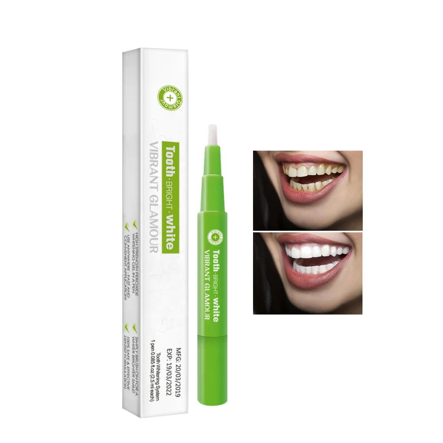VIBRANT GLAMOUR Peroxide Gel Tooth Cleaning Bleaching Kit Dental White Teeth Whitening Pen