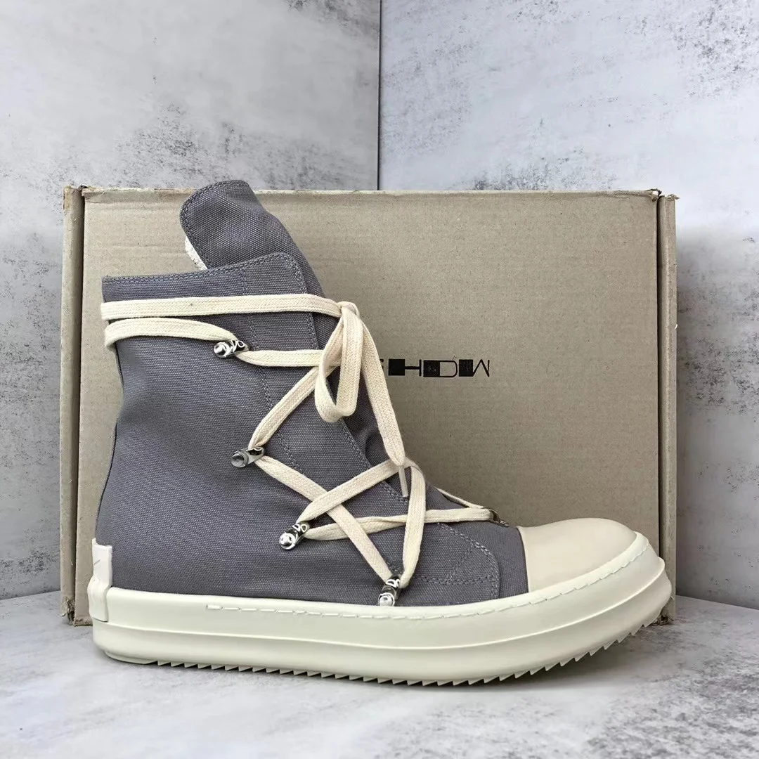 Wholesale Original Quality Designer Shoes Luxury Sneaker Canvas Boots Sneaker Rick Owens