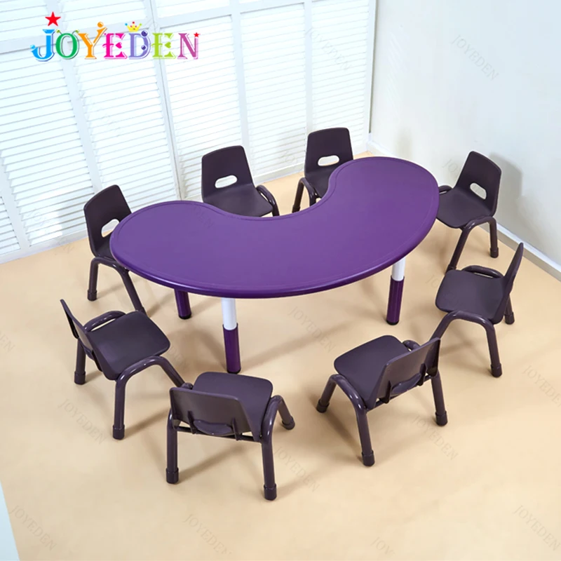 Modern Nursery Colorful Daycare Furniture primary school student children study tables and chairs for classroom