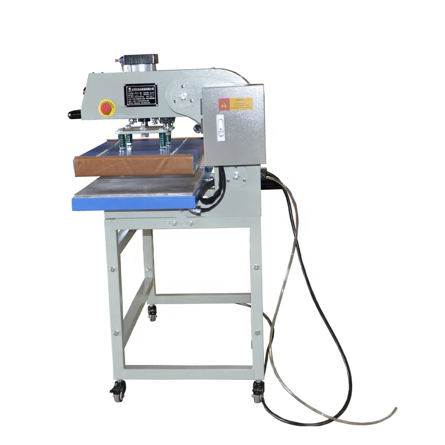 Automatic pneumatic top heat platen+down heater platen combo double tray fusing press heat transfer machine 60x40cm