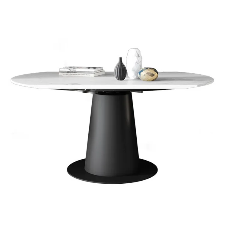 Круглый стол для наращивания овальная мебель для дома Nordic керамический обеденный стол