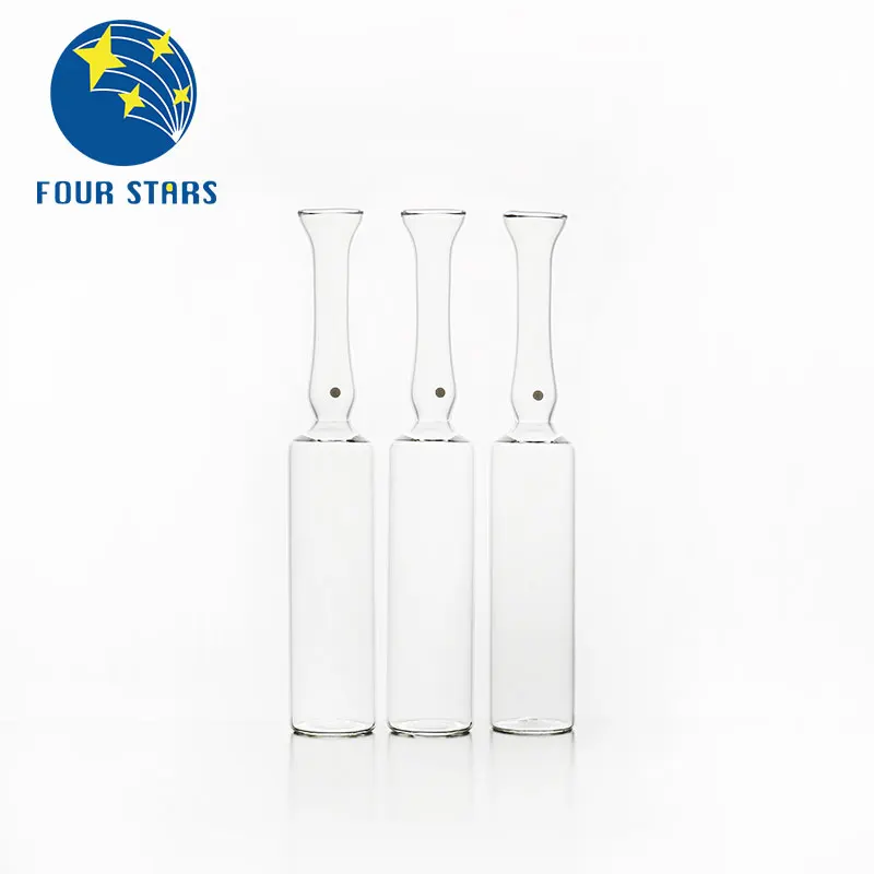 Empty bottle manufacture neutral glass printed logo containers ampoule