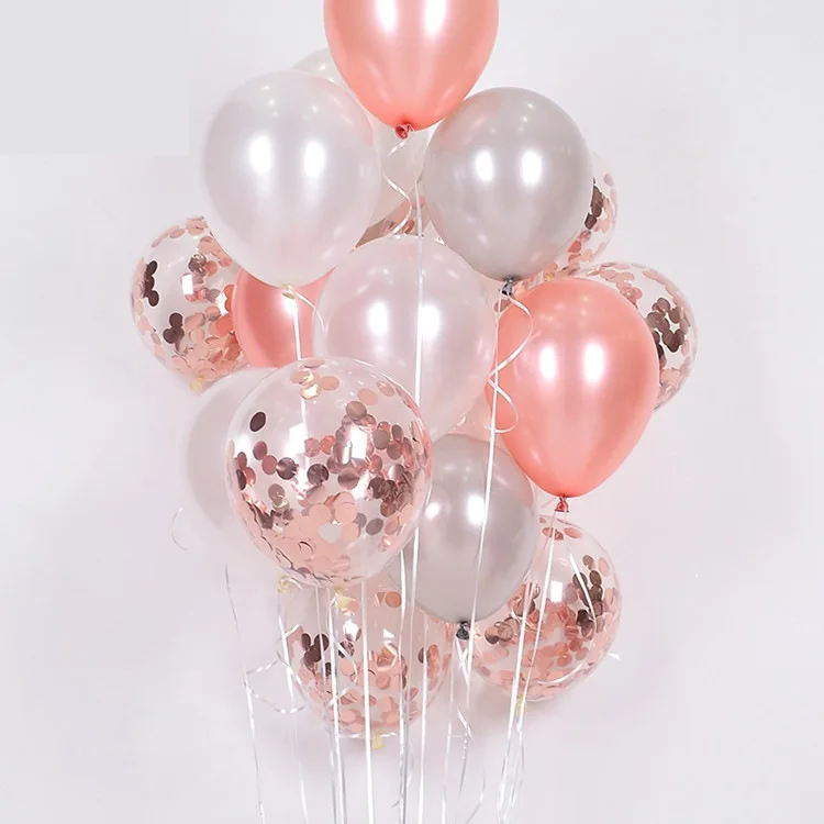 rose gold color 12inches 2.8G wedding Favours birthday party decoration Amazon hot sale in stock cheap price latex balloon