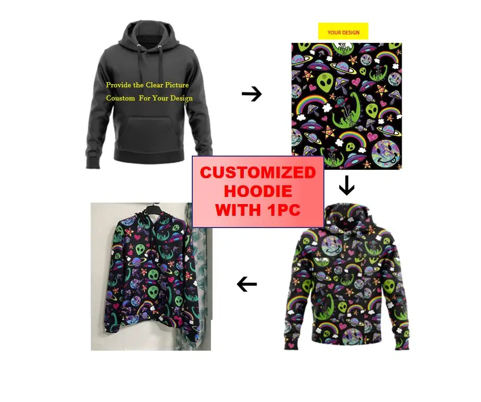 Wholesale 3d Sublimation Fleece Polyester Hoodie Pullover Streetwear Multi Color Hoodies Men