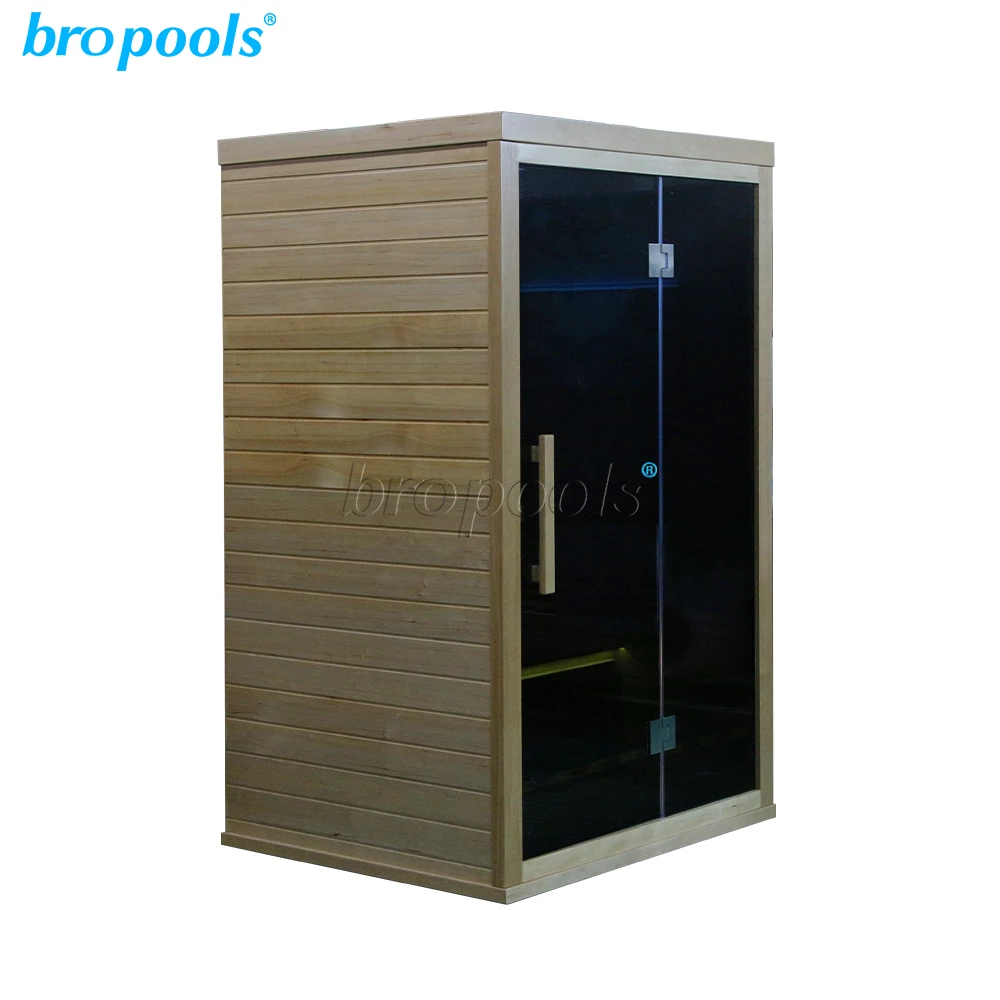 Luxury Home Use Infrared Sauna Control Panel Indoor with Good Privacy Protect Color Therapy Lamp Bluetooth Speaker 1 Or 2 People