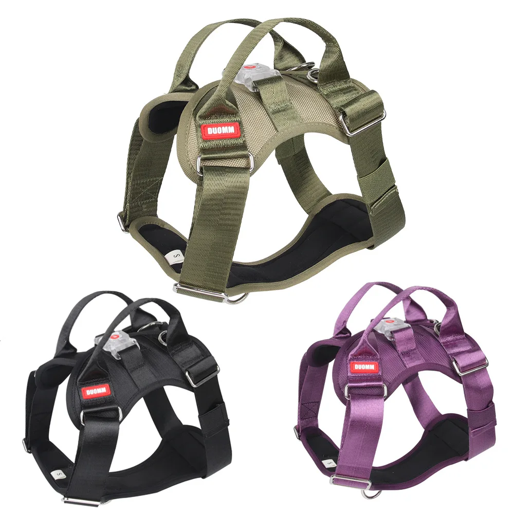 Wholesale Custom logo Reflective Outdoor Adjustable Soft Padded Dog Pet Chest Custom Dog Harness