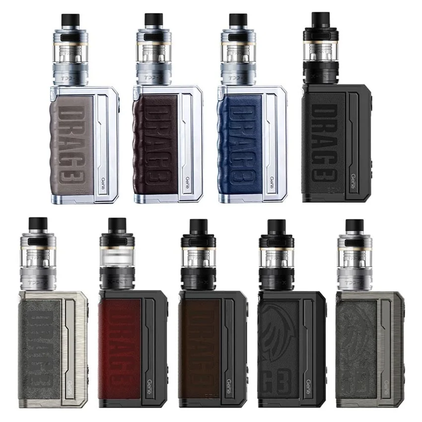 New  Drag 3 TPP-X Kit  TC Kit Power By 18650 Battery  510 thread Box Mod Original VOOPOO