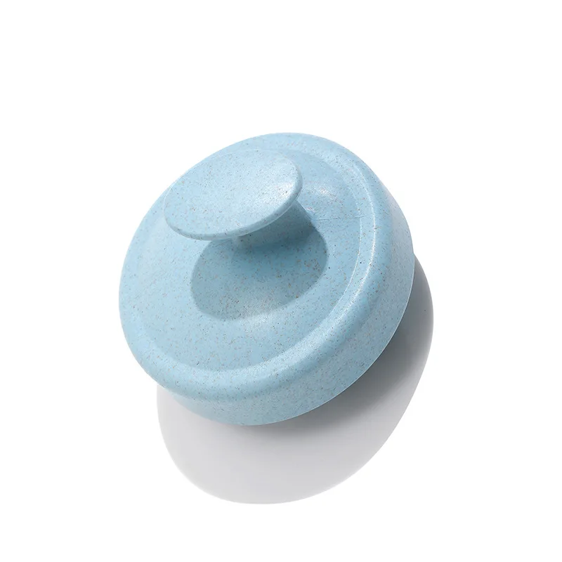 Amazon Hot sale Wheat Straw fiber Plastic ABS Silicone Scalp Massager Hair Shampoo Brush