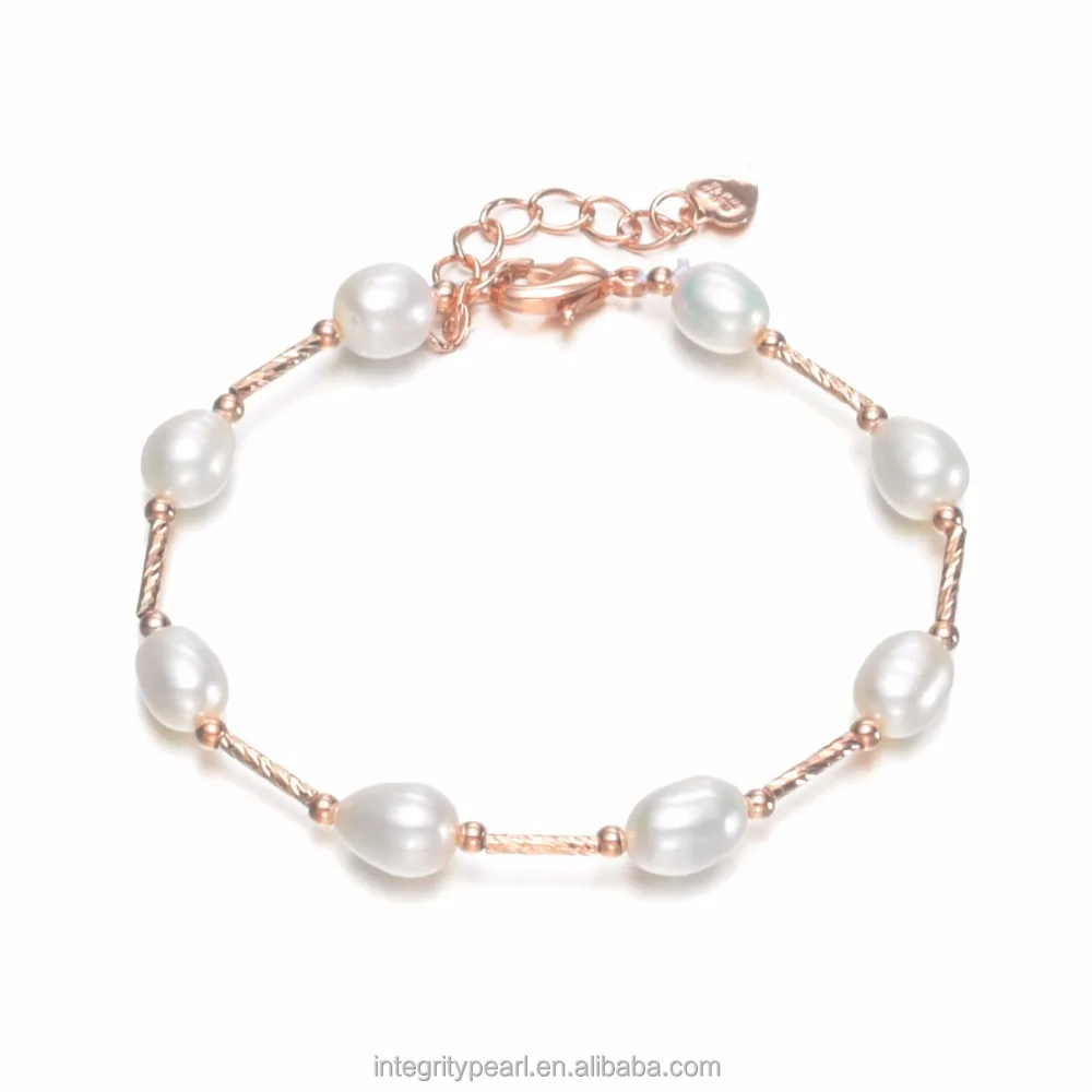 wholesale cultured natural freshwater bracelet with pearl