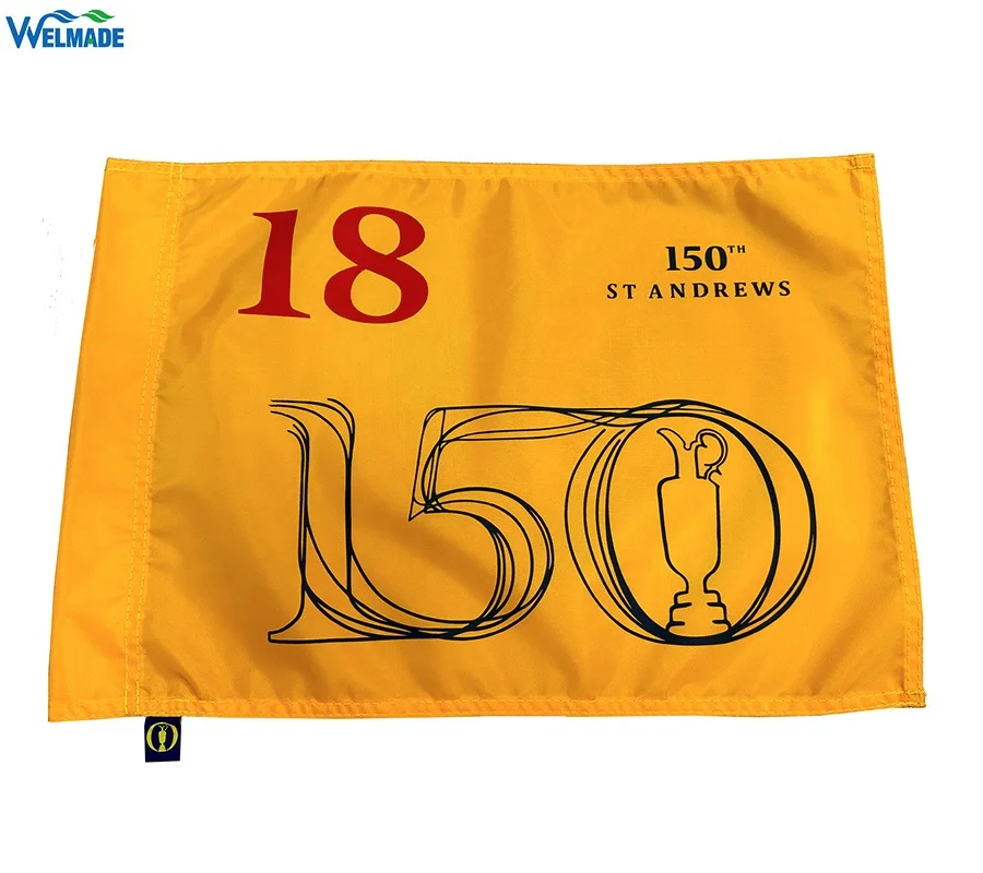 Новый Британский открытый чемпионат по гольфу булавка флаг с логотипом на заказ печатные флаги для гольф-клуба