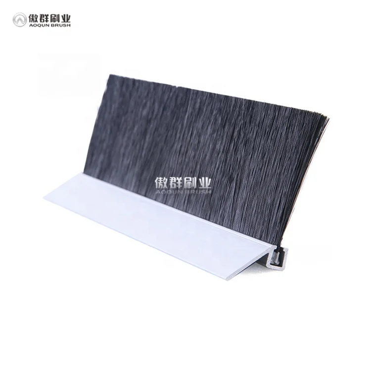Black Fire Door Sweep Brush Seal