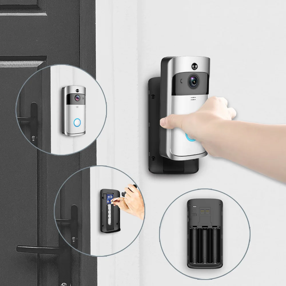 50% Off Smart Home Waterproof Security Wifi Door Bell Intercoms Rings Wireless Deurbel Met Camera Video Doorbell With Chime