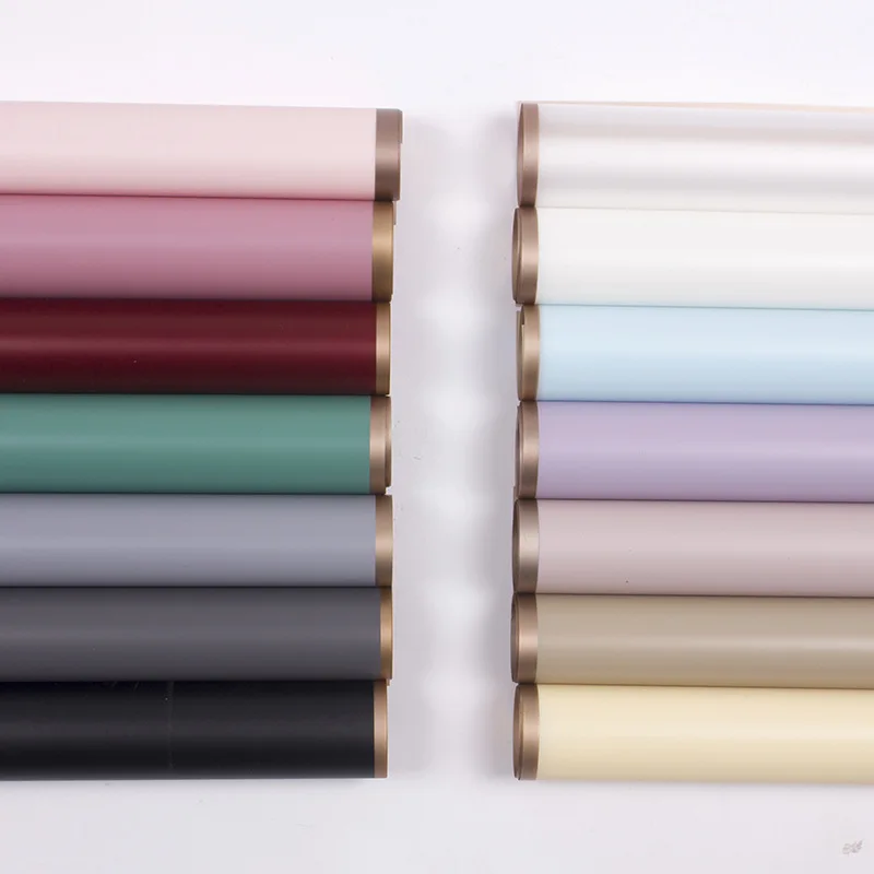 
Waterproof Flower Wrapping Paper Golden Edge Matte Paper 20 Sheets / Bag Bouquet Gift Wrapping Paper 