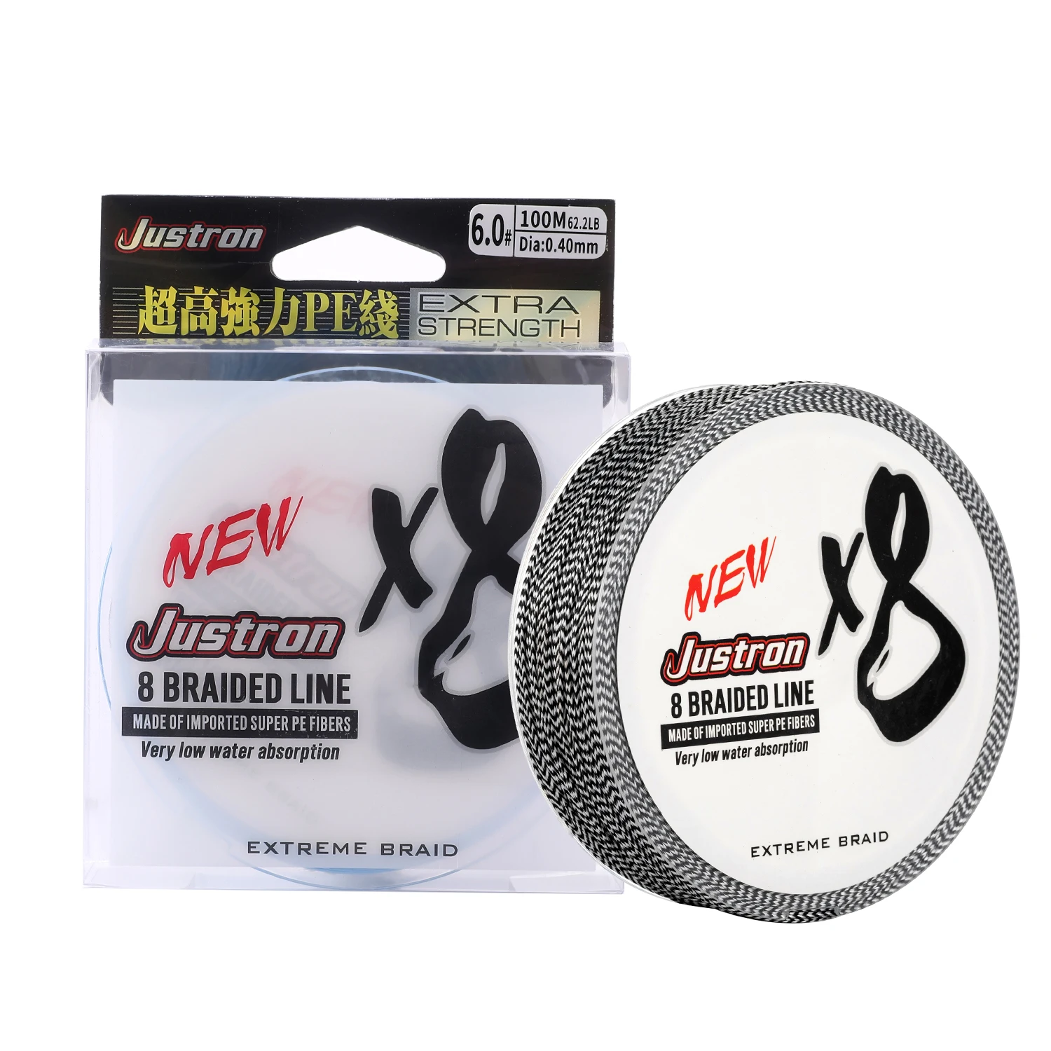 8 Stands Multicolor 100m 20 lb braided fishing line Pe Fishing Line fishing line made in germany