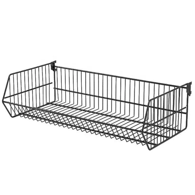 High Quality Gondola Shelving Parts Wire Basket For Supermarket Shelves