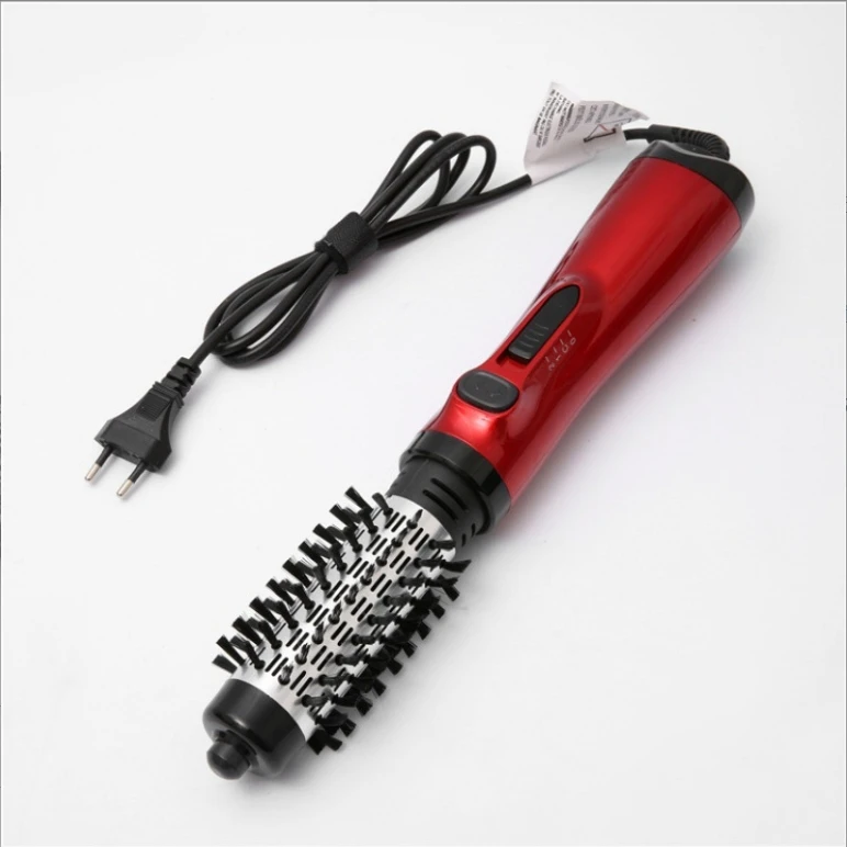 2024 Electric Hair Curl Styler 360 degree Rotating 2-in-1 Titanium Blow Dryer Brush for All Hair Types Hot Air Brush in One