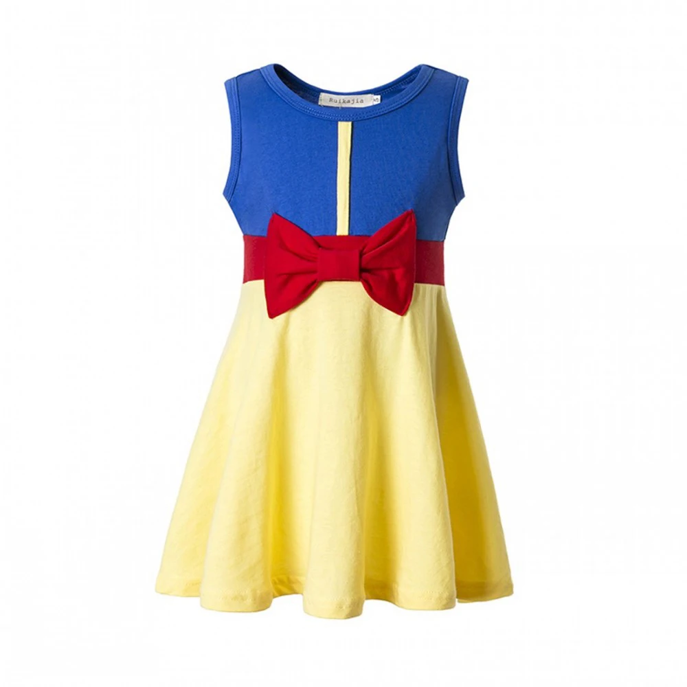 princess dresses kid clothes wholesale baby princess ariel dress for girls snow white dress  aladin Jasmine snow queen