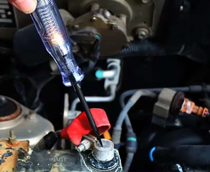 DC 6V-24V Alligator clip Probe Light Systemcar Test Pen car electric circuit voltage tester diagnostic pen