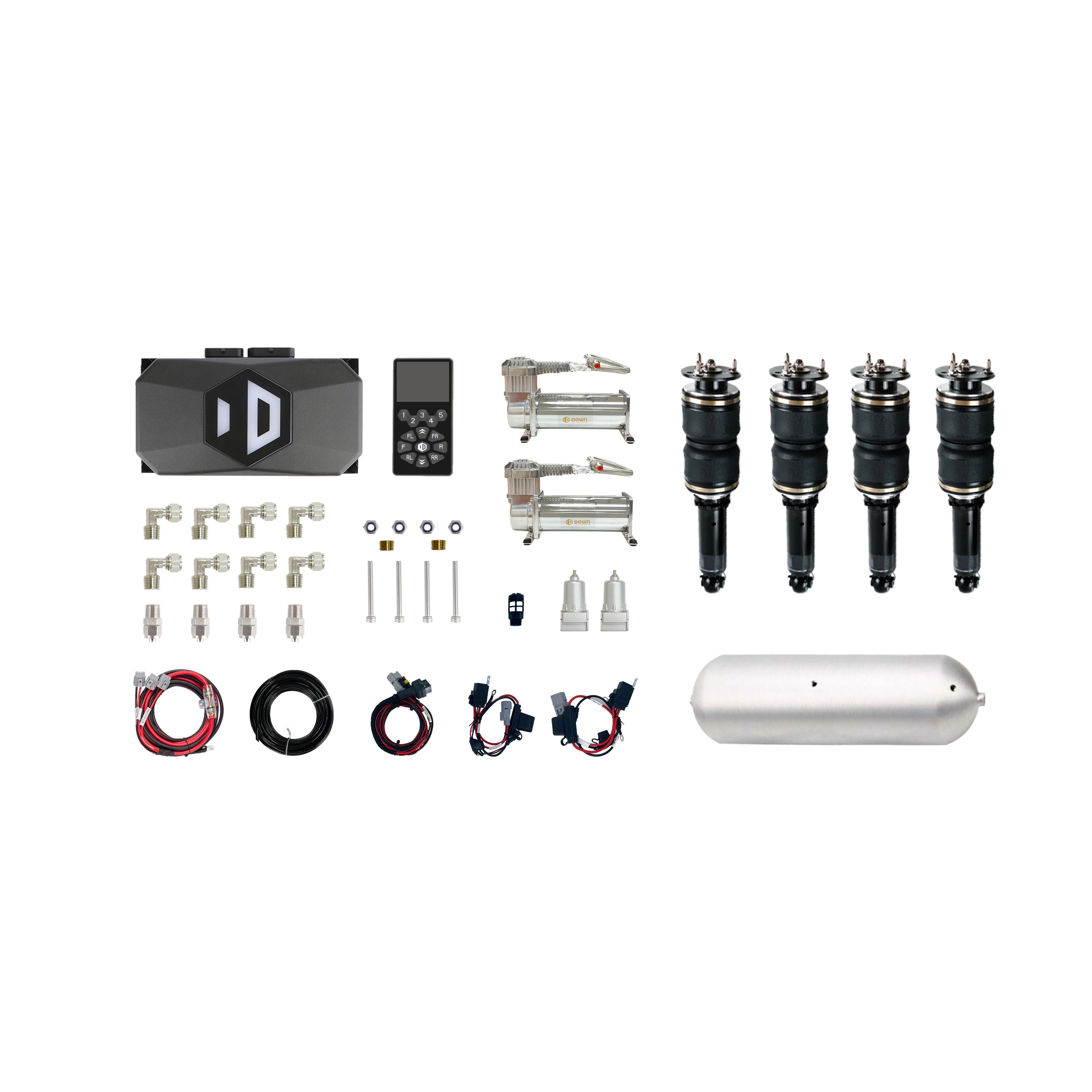 Universal Down Air Ride Suspens Gen3-P Pressure Version Air Suspension Full Kit