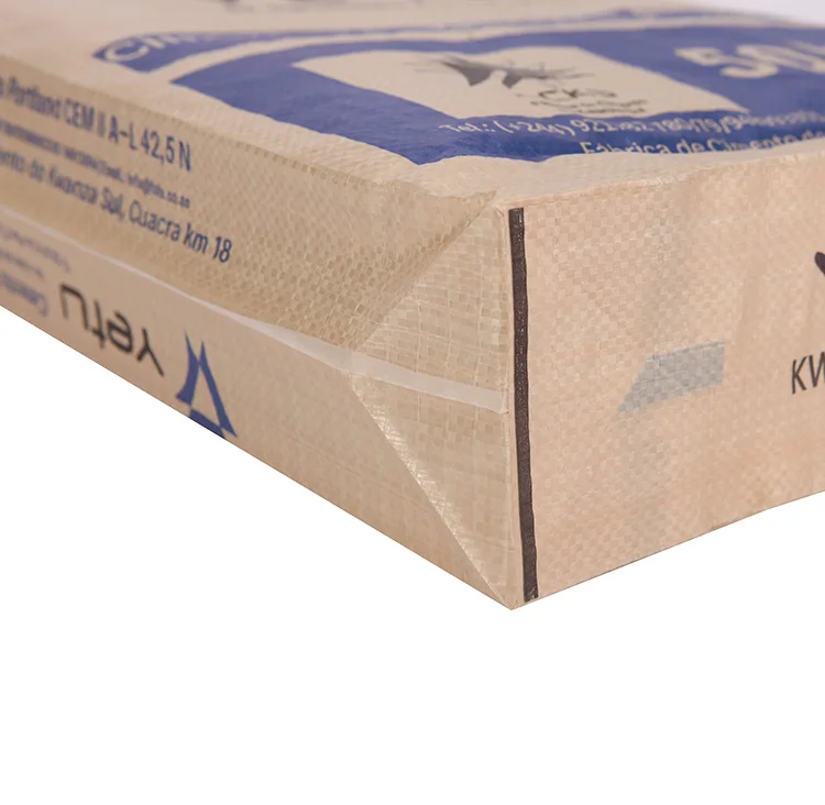 Custom Concrete Cement Valve Woven Polypropylene Cement Bags For Building Materials