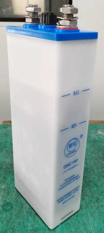 Hengming GNC190 Rated Voltage 1.2V 190AH Rechargeable ni-cd Battery Sintered Plate Type for engine starting