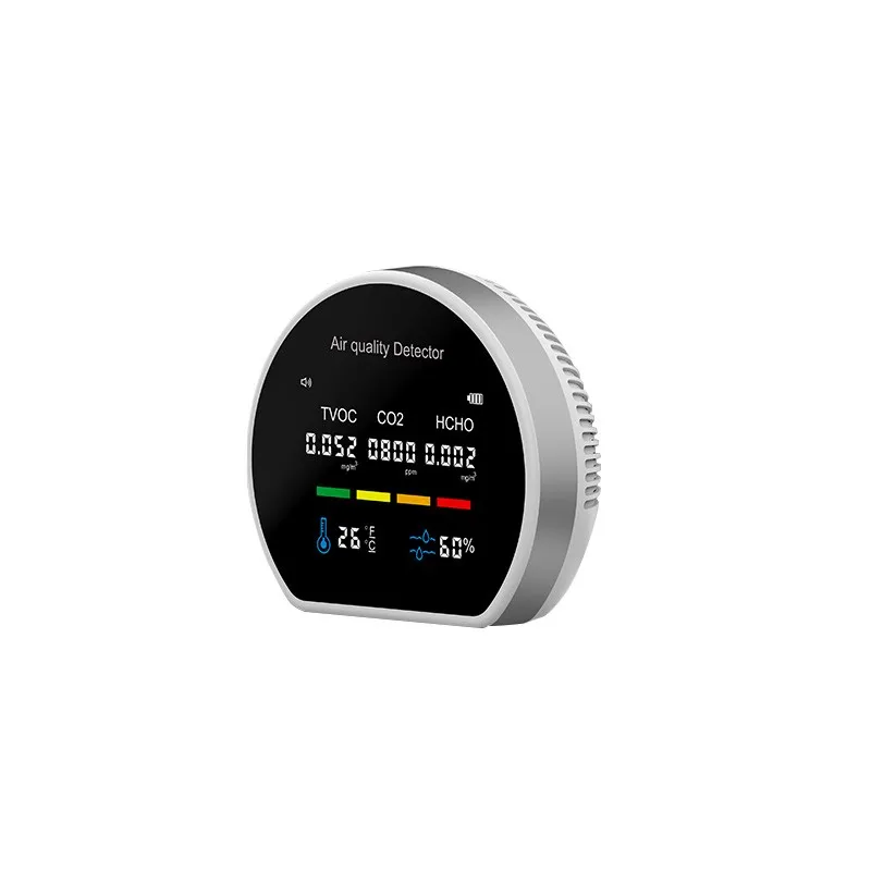 5 in1 Air Quality Monitor Multifunctional Automatic Display Indoor Office Wall Hanging Screen Display Air Detector Purifier