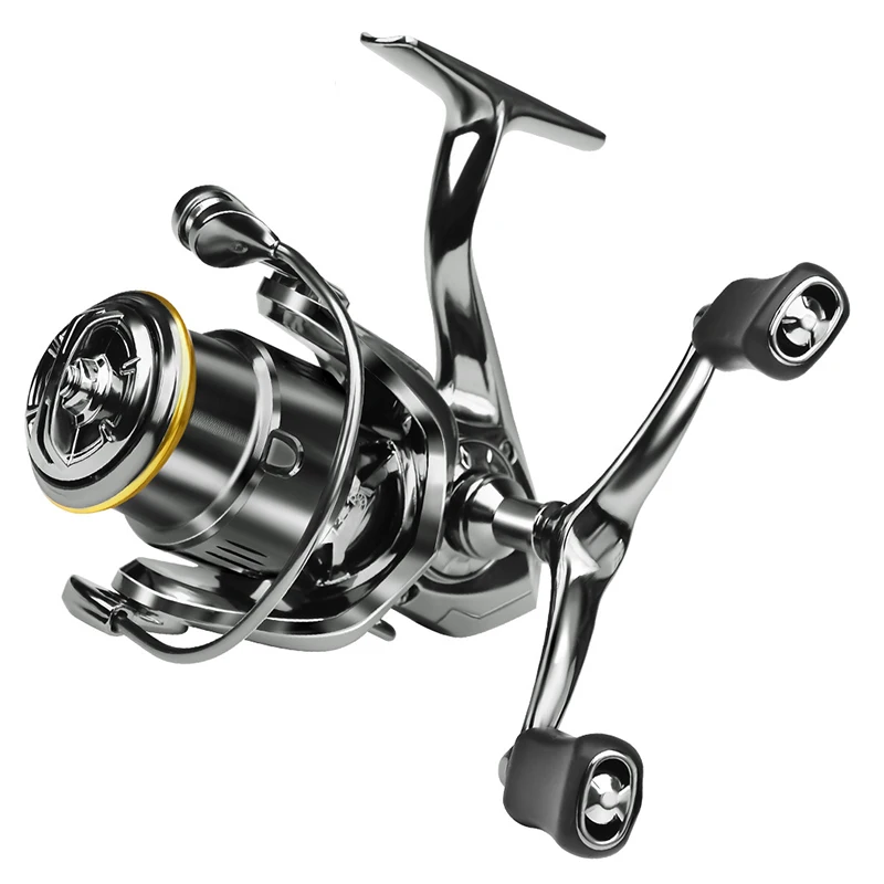 China Manufacture Double Rocker Arm Shallow Line Cup Remote Cast Wheel Spinning Fishing Reel Darrete De Pesca Wheel Sea Pescaria