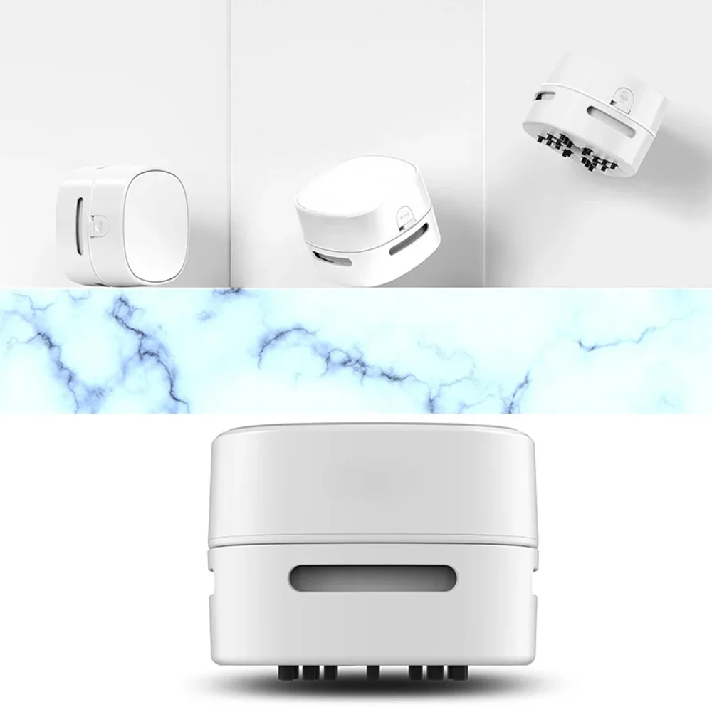 Portable Dry Battery Dust Sweeper Small Office Desktop Clean Machine Multicolor Table Mini Vacuum Cleaner for Home and Car Gift