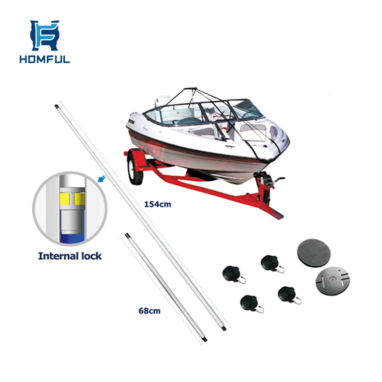HOMFUL Aluminum Durable Support Pole Heavy Duty Marine Boat Cover Support Pole