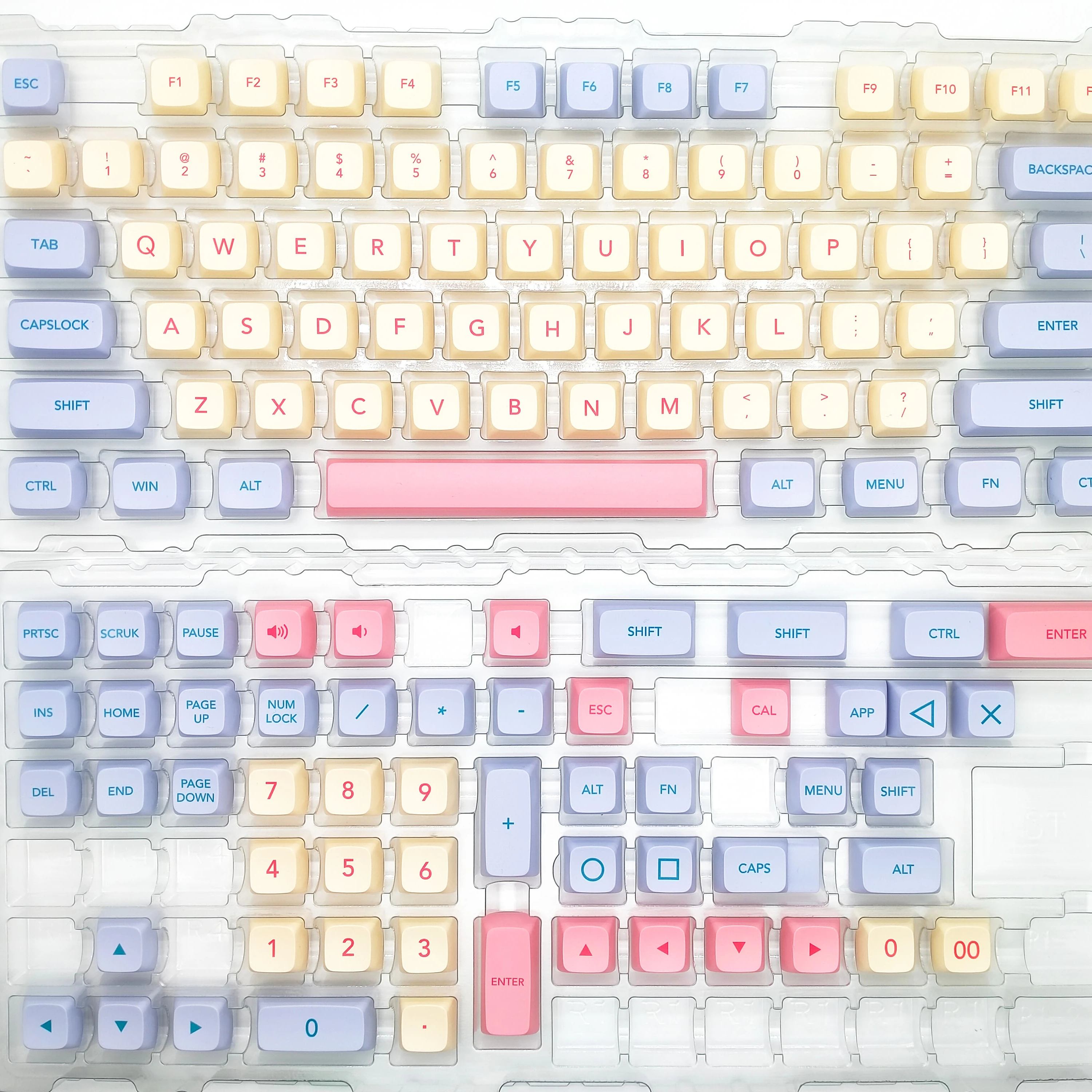 Tecsee  in stock drop shipping Dye-sub Cherry profiles XDA profiles Keyboard keyCaps OEM Profile Keycaps Tecsee keyboard Keycaps