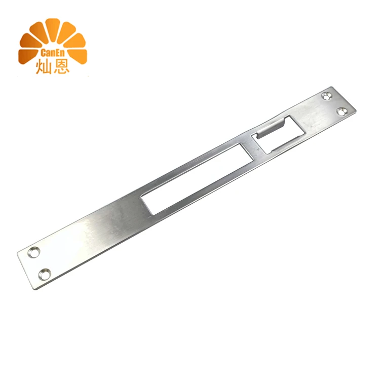 Factory Stamping parts sheet metal fabrication Hardware wholesale Entry Security Stainless Steel Latch Door Lock Strike Plate