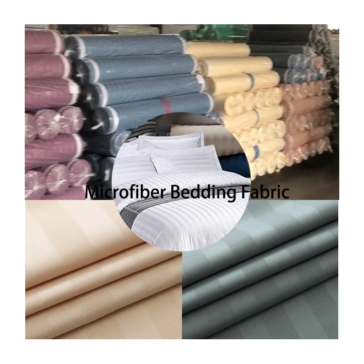Factory discount  microfiber  polyester fabric dye colors hotel bedding fabric in rolls