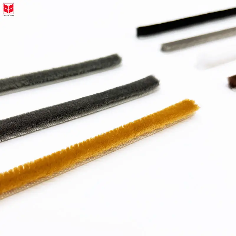 CLJ stripping seal groove mohair weather strip anti-noise door weather wool pile /weather strip /polypropylene strip