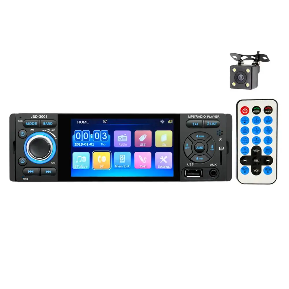 auto multimedia mp5 player system wireless recorder car video with camera
